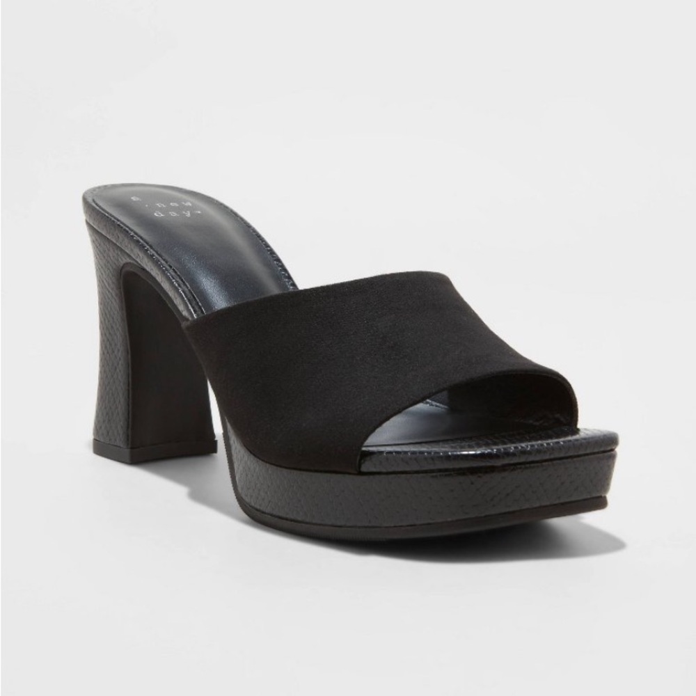 Women's Darla Platform Mule Heels with Memory Foam Insole - A New Day™ new